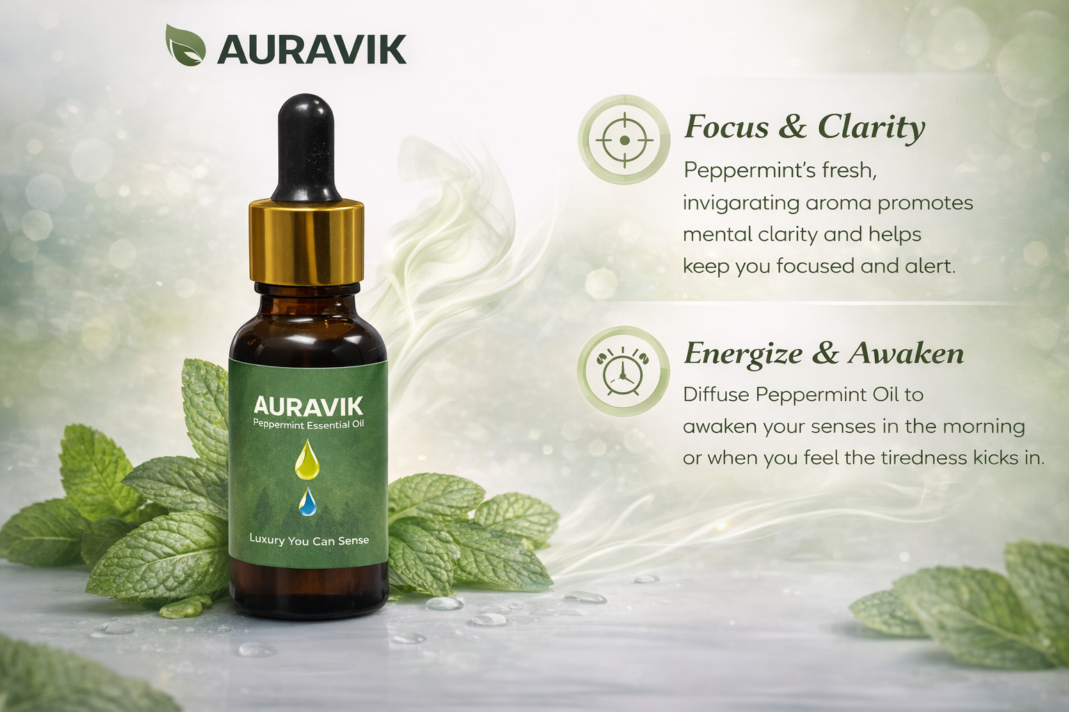Why choose Auravik geranium campaign graphic