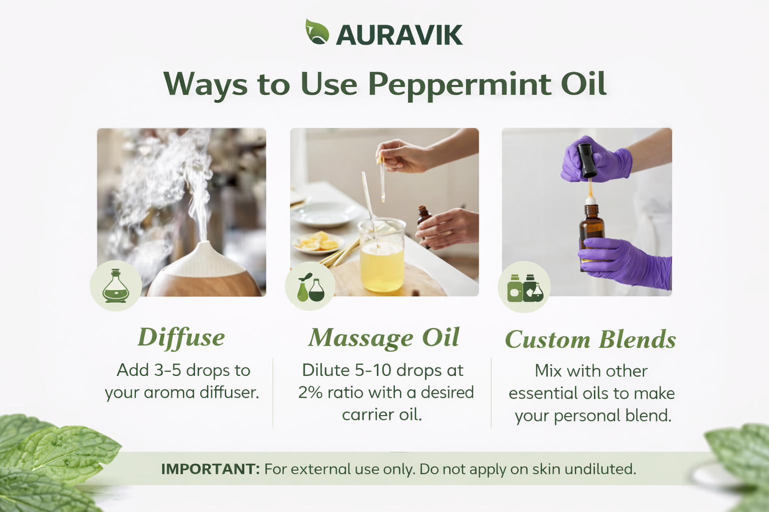 Why choose Auravik peppermint graphic